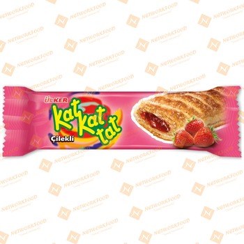 Ulker (Till) Kat Kat Tat Strawberry Pastry (00695-08)