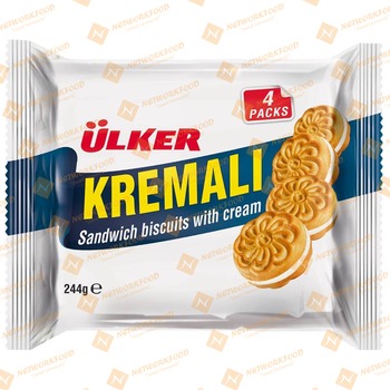 Ulker (Multipack) Kremali Sand Biscuit Cream 4 Packs (01099-09)