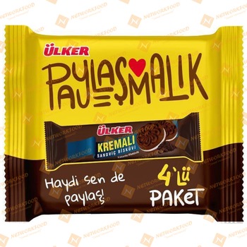 Ulker (Multipack) Kremali Biscuit Cocoa 4 Packs (01097-00)